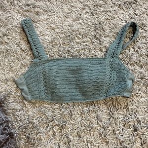 greenish blue bikini top